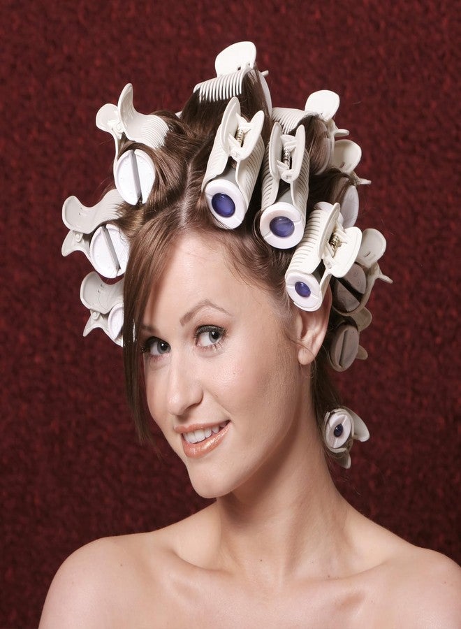 Tbestmax 12 Pack Hot Roller Clips for Hair Curler Claw Clip Replacement Hair Section Styling for Women Girls - White - Image 5